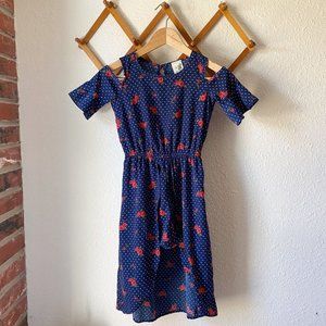 Lily Bleu Blue Floral Dress Size 8